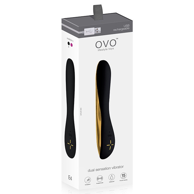 Изображение Ovo, Германия Перезаряжаемый вибратор Ovo E4 черный