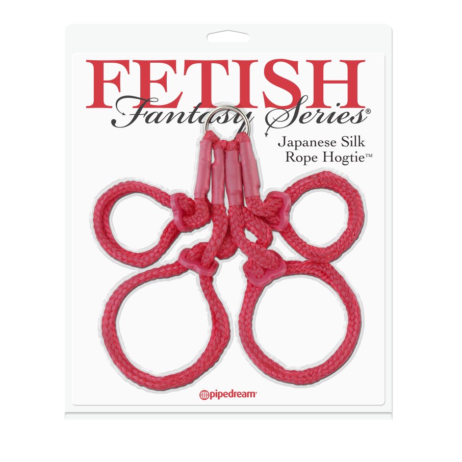 Изображение PipeDream, США Фиксаторы из японского шелкового бондажа FF Japanese Silk Rope Hogtie Red