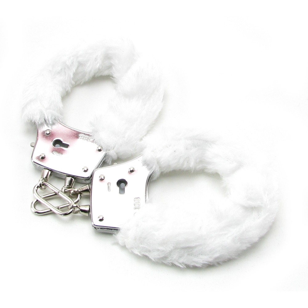Фото PipeDream, США Наручники с белым мехом FF Beginners Furry Cuffs-White