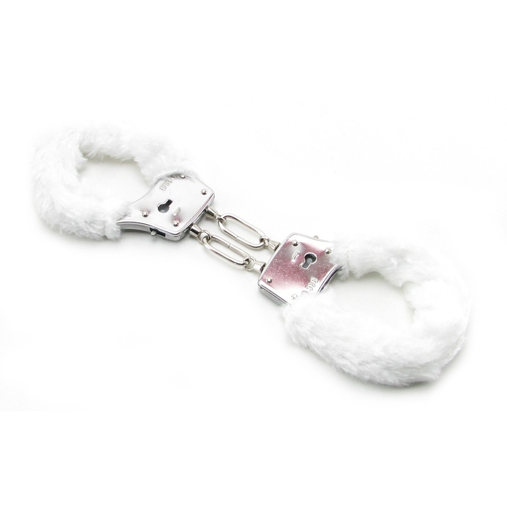 Фото PipeDream, США Наручники с белым мехом FF Beginners Furry Cuffs-White