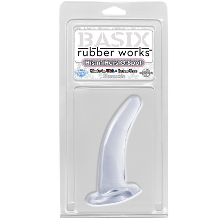 Фото  Анальная пробка Basix Rubber His and Her G-Spot
