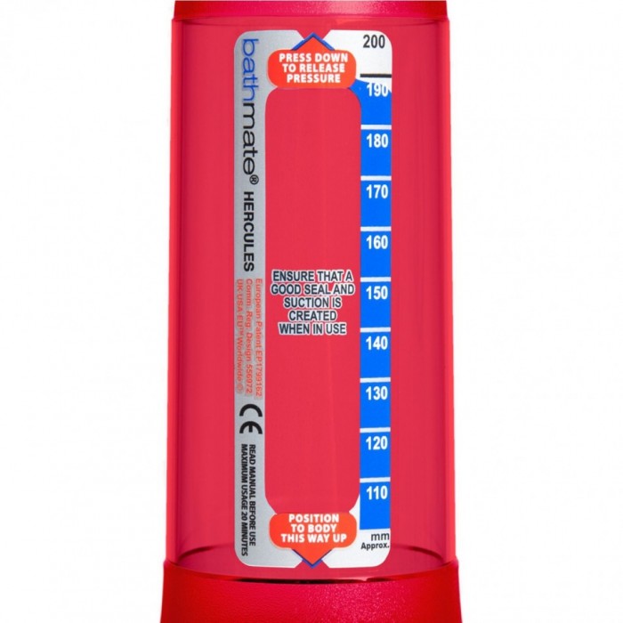 Фото Bathmate, Великобритания Гидропомпа Bathmate Hercules красная
