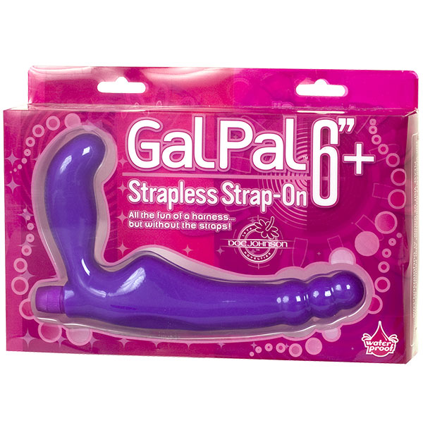 Фото  Вибратор-страпон Gal Pal фиолетовый