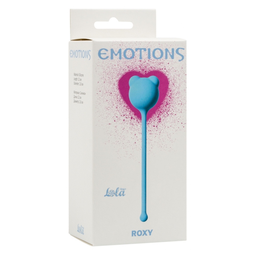 Фото Lola Toys, Россия Вагинальный шарик со смещенным центром тяжести Emotions Roxy голубой
