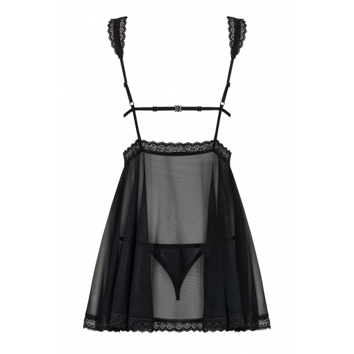 Изображение Obsessive, Польша Черный бэби долл и трусики Swanita L/XL