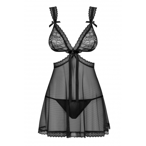 Изображение Obsessive, Польша Черный бэби долл и трусики Swanita L/XL