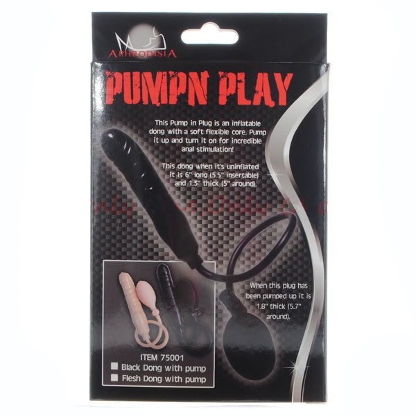 Фото Nlonely, Китай Черный фаллоимитатор расширяющийся Pump N Play Dong 6.5
