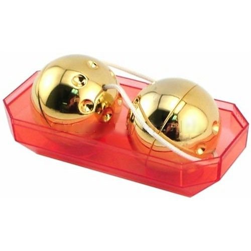 Фото PipeDream, США Два золотых вагинальных шарика Gold Balls Set