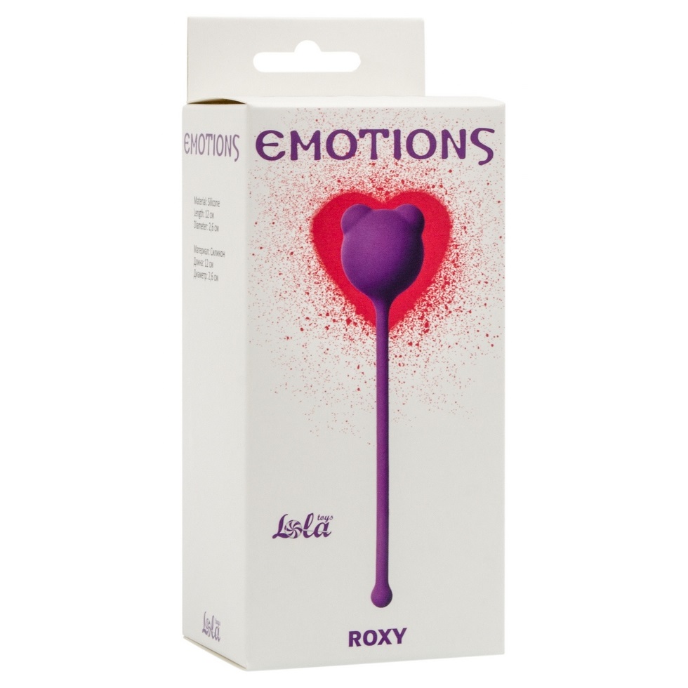Изображение Lola Toys, Россия Вагинальный шарик со смещенным центром тяжести Emotions Roxy фиолетовый