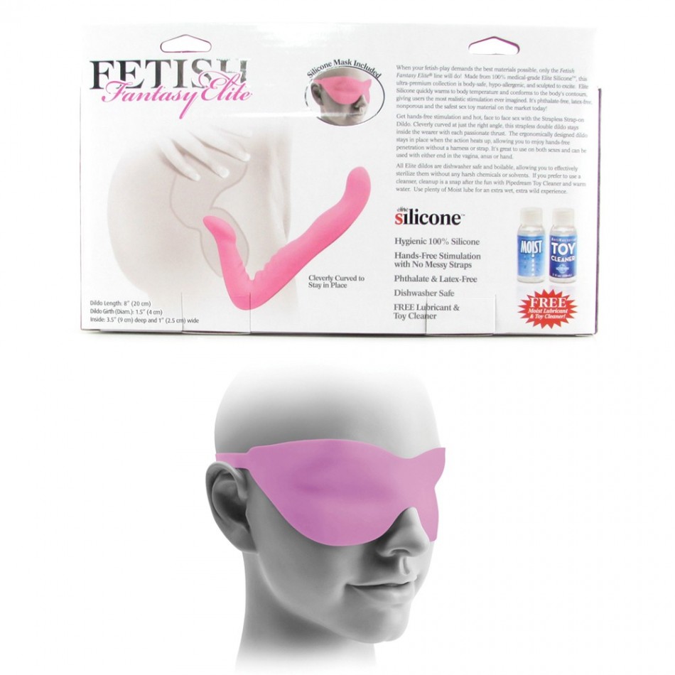 Фото PipeDream, США Безремневой страпон FF Elite 8 Strapless Pink