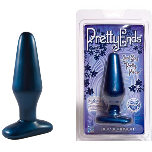Фото Doc Johnson, США Средняя синяя пробка Pretty Ends