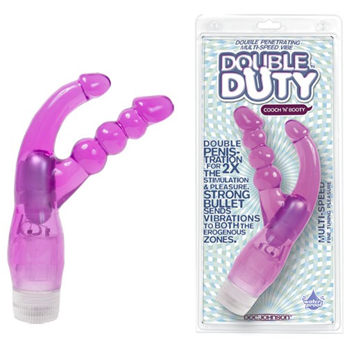 Изображение  Анально-вагинальный Double Duty purple