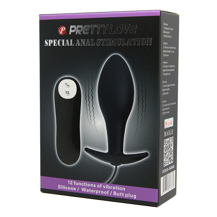 Фото Pretty Love, Китай Анальная пробка с вибрацией Special Anal Stimulation ИМЕЕТСЯ ДЕФЕКТ