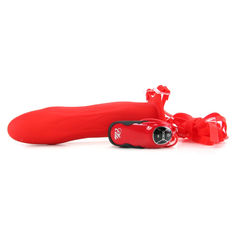 Изображение PipeDream, США Страпон с вибрацией полый FF Extreme 9in Vibrating Silicone Hollow Strap-On