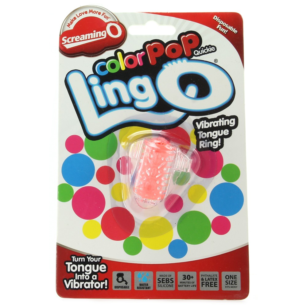 Фото  Виброкольцо для орального секса Color Pop Quickie LingO Orange