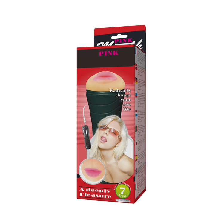 Фото Baile, Китай Мастурбатор-ротик в колбе с 7 режимами вибрации Pink Mouth
