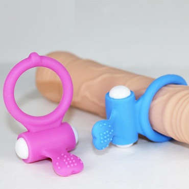 Изображение Lovetoy, Китай Виброкольцо голубое Power Heart Clit Cockring