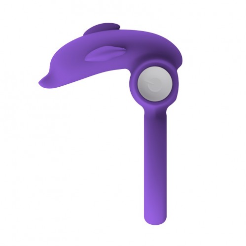 Изображение Lovetoy, Китай Виброкольцо X-Basic Dolphin Silicone Cockring фиолетовое