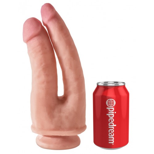 Фото PipeDream, США Двойной фаллоимитатор с присоской King Cock Plus Dual Density Double Penetrator