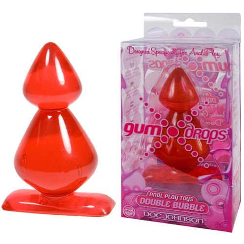 Изображение Doc Johnson, США Анальная пробка Gum Drops Double Bubble Red