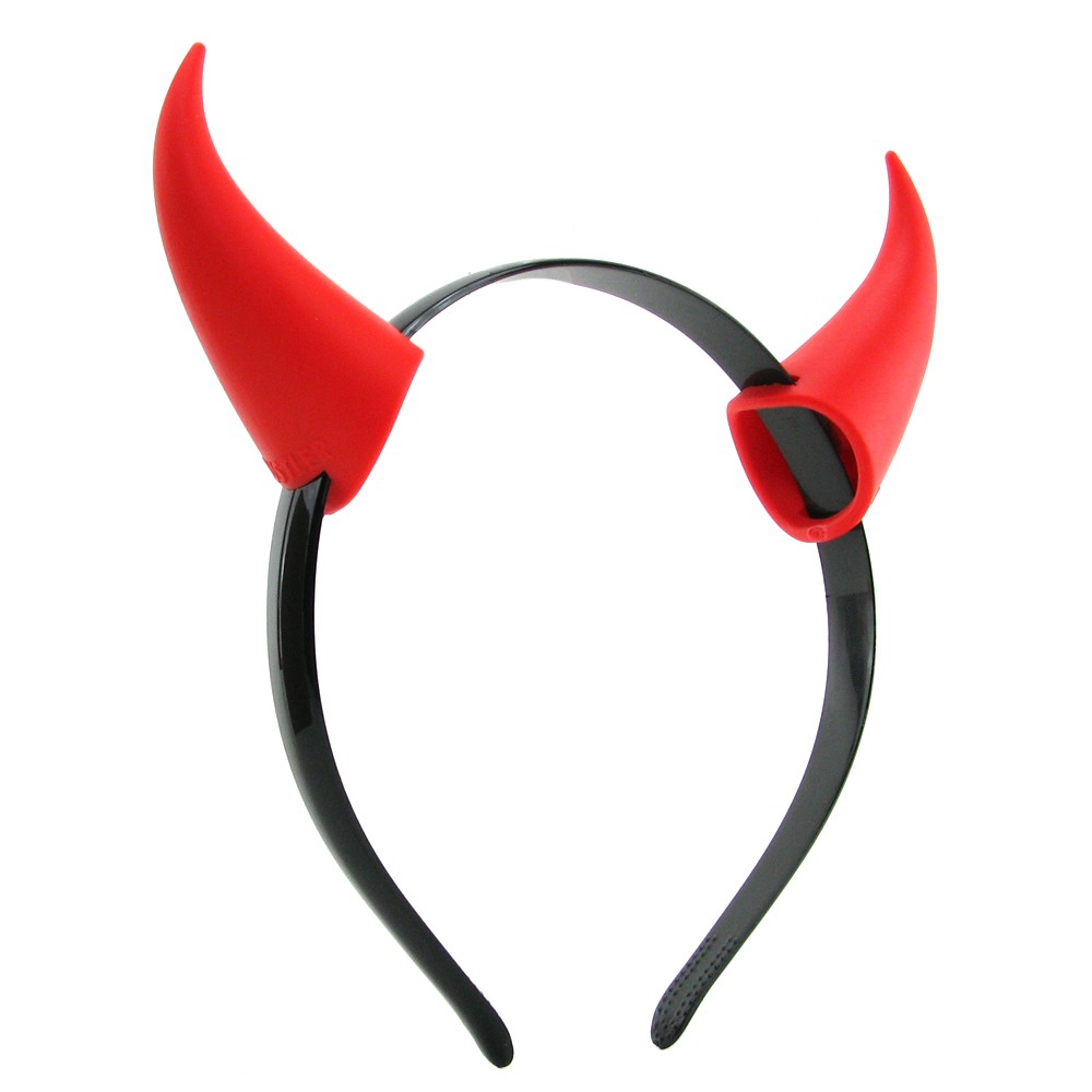Изображение  Ободок с вибрирующими рожками Horny Devil