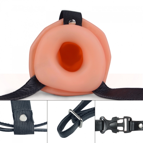 Изображение Lovetoy, Китай Фаллопротез для двойного проникновения с вибрацией Vibrating Unisex Hollow Strap On 13 см и 14 см