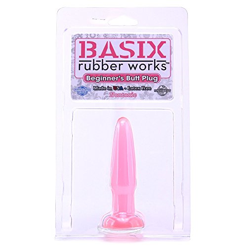 Фото PipeDream, США Анальная пробка Basix Rubber Beginners Pink