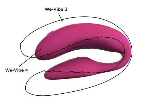 Изображение We-Vibe, Канада We-Vibe 4 Вибромассажер розовый с дистанционным пультом