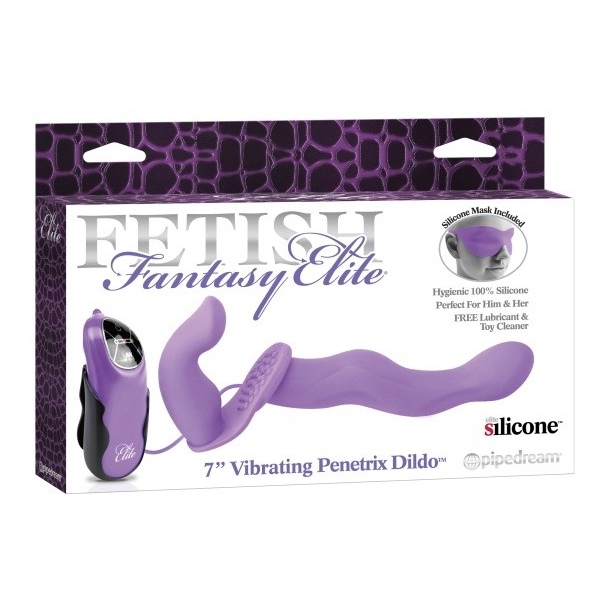 Фото  Безремневой страпон c вибро FF Elite 7 quot; Penetrix Dildo