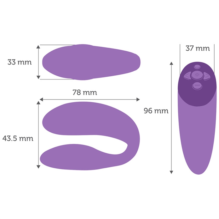 Изображение We-Vibe, Канада Смарт-вибратор для двоих We-Vibe Chorus фиолетовый