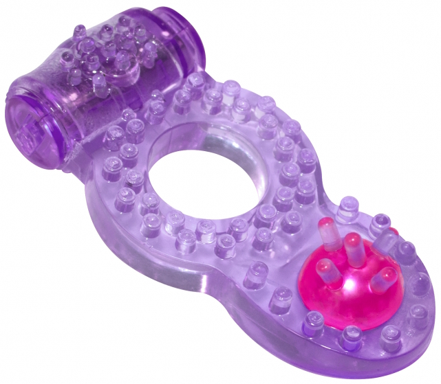 Фото Lola Toys, Россия Тянущееся виброкольцо для эрекции Rings Ringer Purple