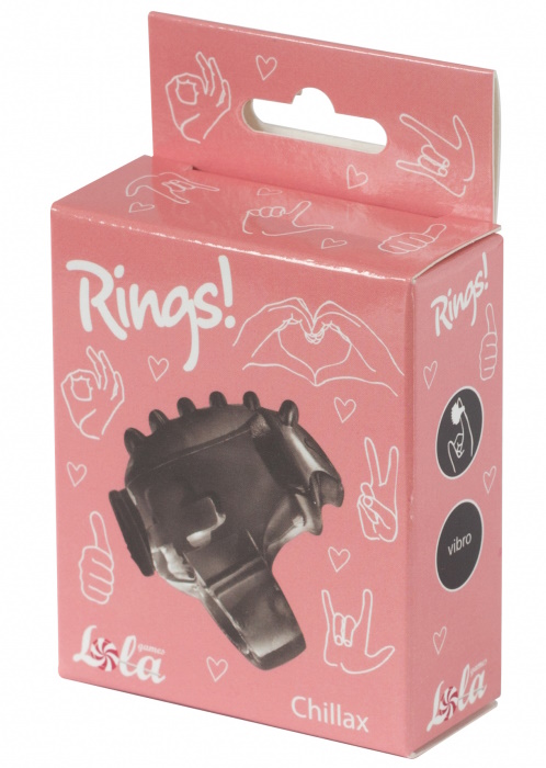 Изображение Lola Toys, Россия Насадка на палец с вибрацией Rings Chillax черная