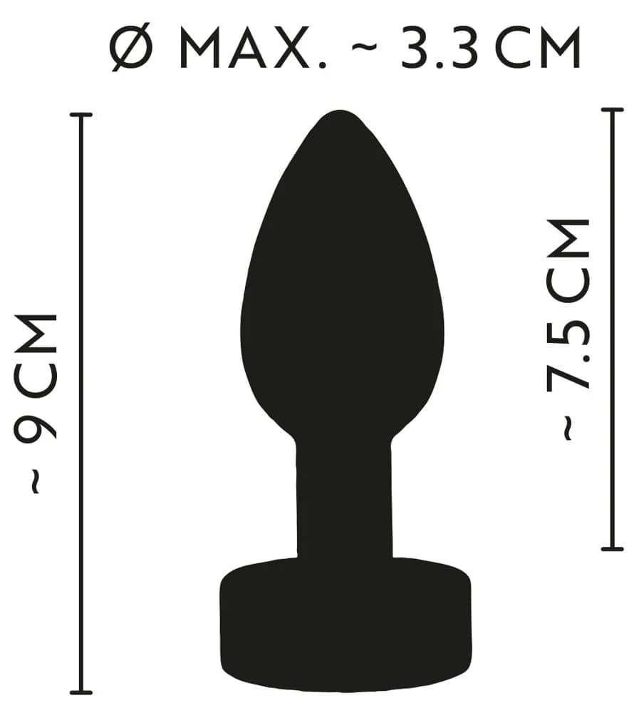 Изображение Orion, Германия Металлическая анальная пробка с вибрацией Heavy Metal Butt Plug