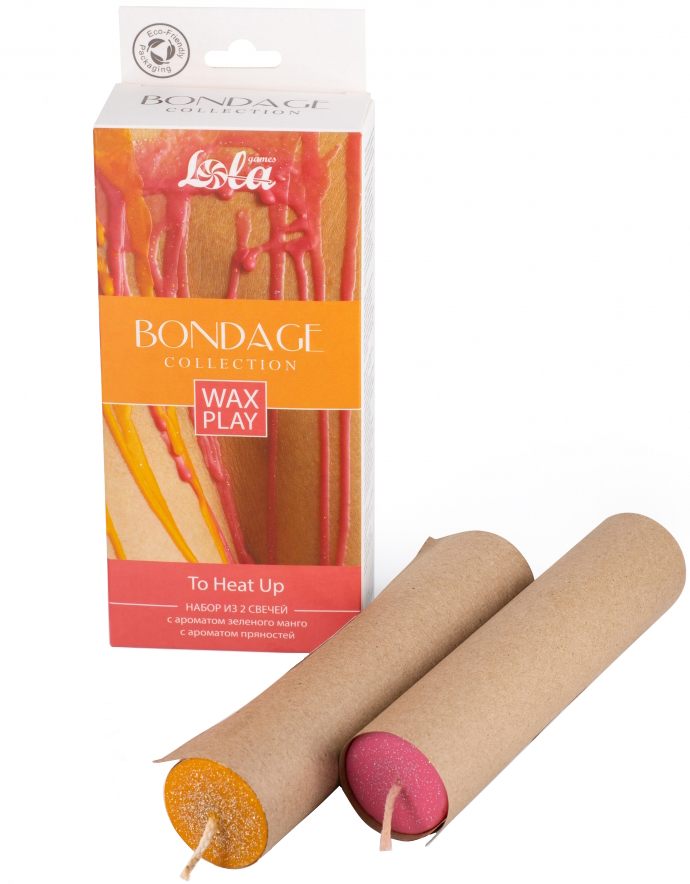 Изображение Lola Toys, Россия Набор из 2 низкотемпературных Wax Play свечей Bondage To Heat Up 160 гр