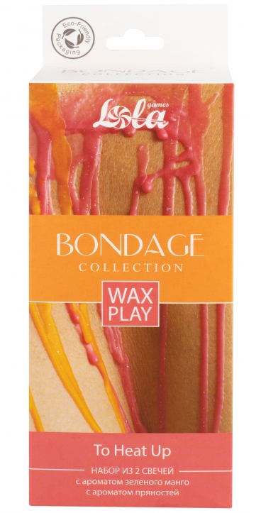 Изображение Lola Toys, Россия Набор из 2 низкотемпературных Wax Play свечей Bondage To Heat Up 160 гр