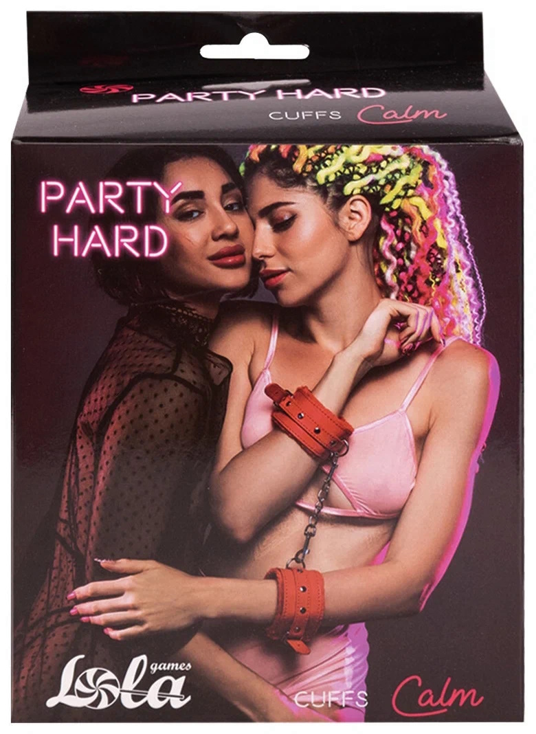 Фото Lola Toys, Россия Розовые наручники с металлической цепью Party Hard Calm Pink