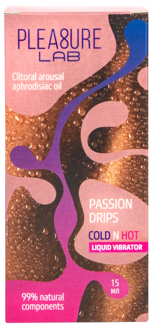 Изображение  Жидкий вибратор с афродизиаком Pleasure Lab Passion Drips Cold N Hot 15 мл