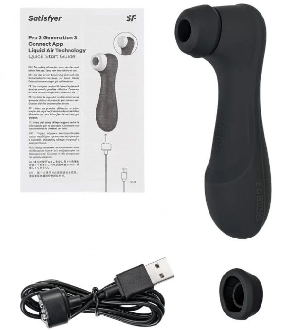 Изображение Satisfyer, Германия Вакуумно-волновой бесконтактный смарт-стимулятор Satisfyer Pro 2 Generation 3 Connect App Black