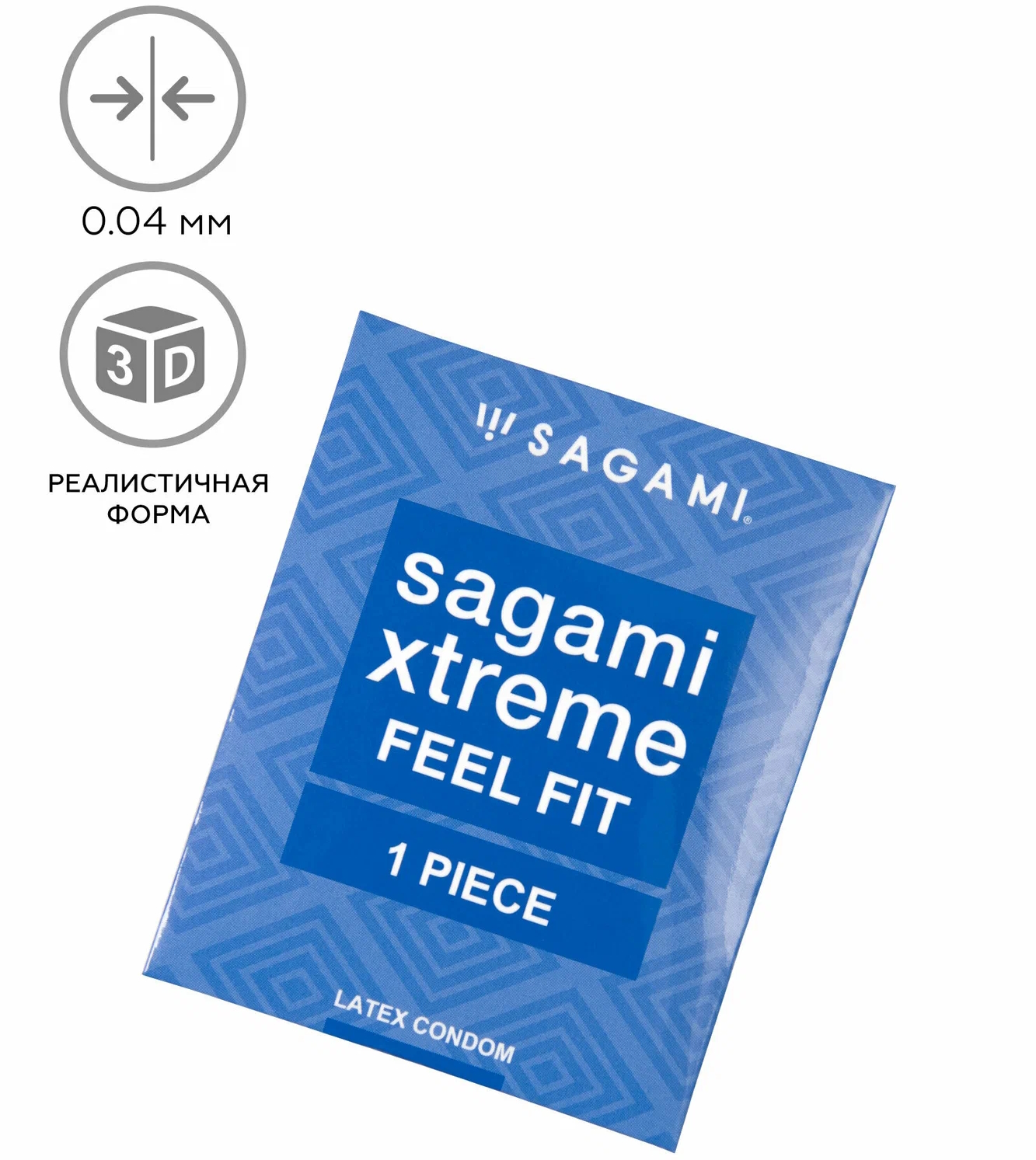 Фото Sagami, Япония Презерватив супероблегающий Sagami Xtreme Feel Fit 1 шт