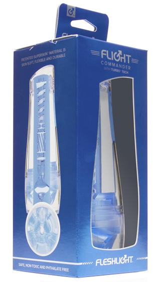 Изображение FLESHLIGHT Прозрачный мастурбатор Fleshlight Flight Commander Smooth Case