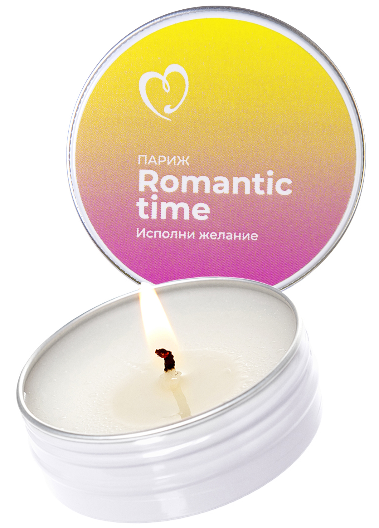 Изображение  Массажная свеча Eromantica Romantic Time Париж 30 мл