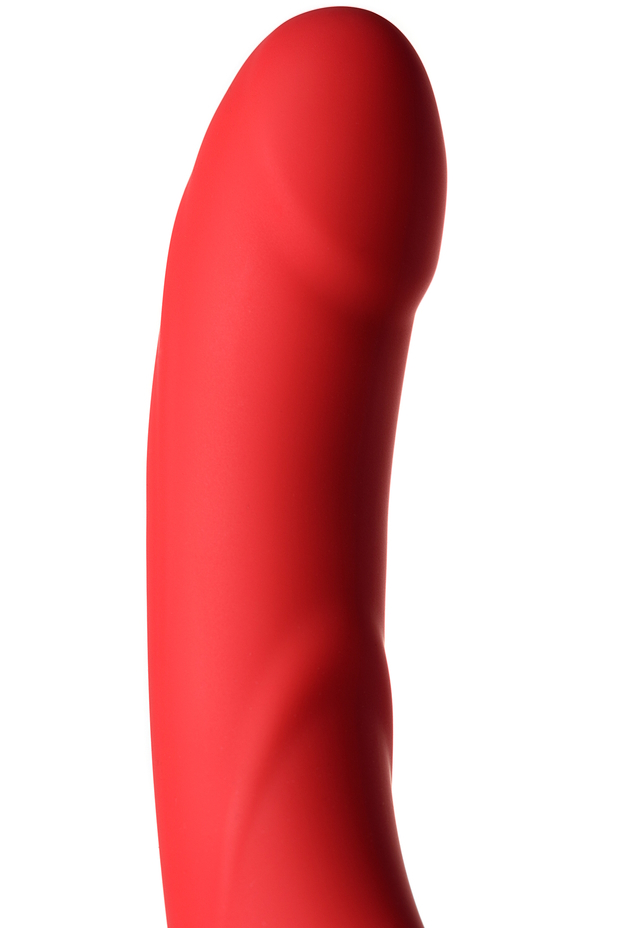 TOYFA Basic Безремневой страпон с вибрацией Black and Red by Toyfa 35 см красный — купить в Минске Изображение TOYFA Basic Безремневой страпон с вибрацией Black and Red by Toyfa 35 см красный