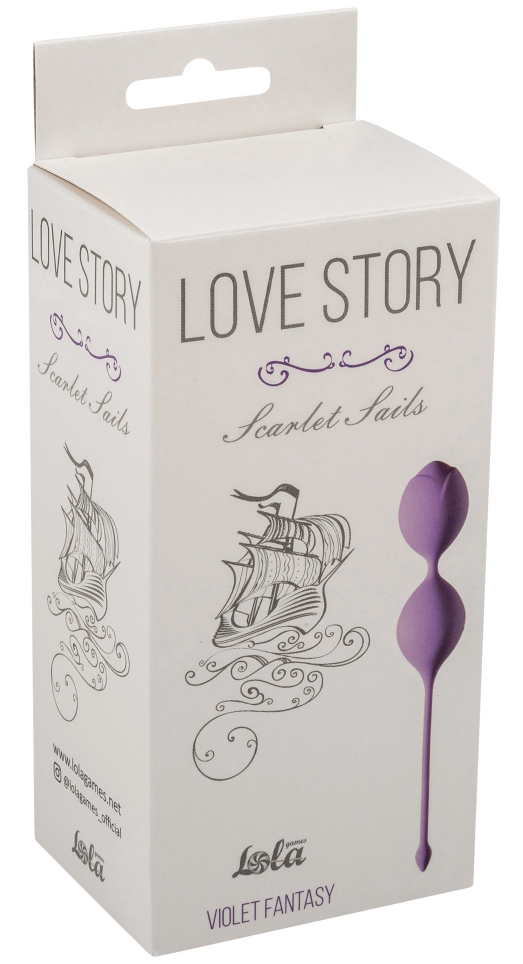 Изображение  Вагинальные шарики Love Story Scarlet Sails Violet Fantasy
