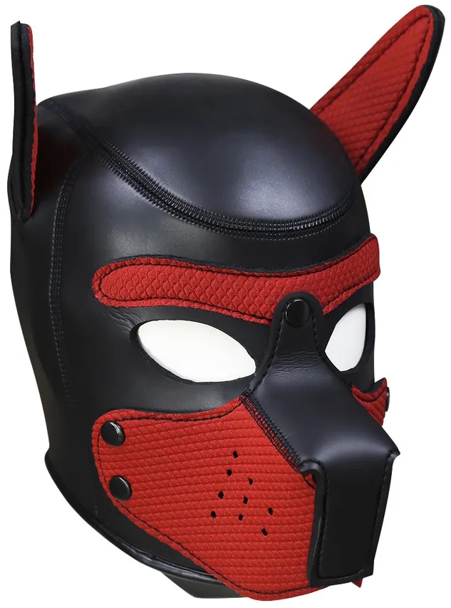 Фото KISSEXPO Фетиш-маска собаки Angry Dog L черно-красная