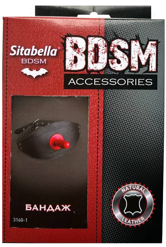 Фото Sitabella, Россия Бондаж-страпон на бедро из натуральной кожи Sitabella