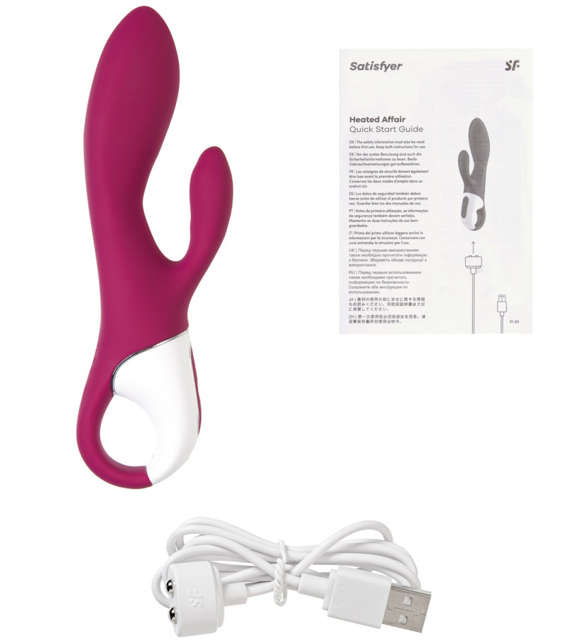 Фото Satisfyer, Германия Смарт-вибратор для точки G с клиторальным стимулятором Satisfyer Heated Affair ДЕФОРМИРОВАННАЯ УПАКОВКА