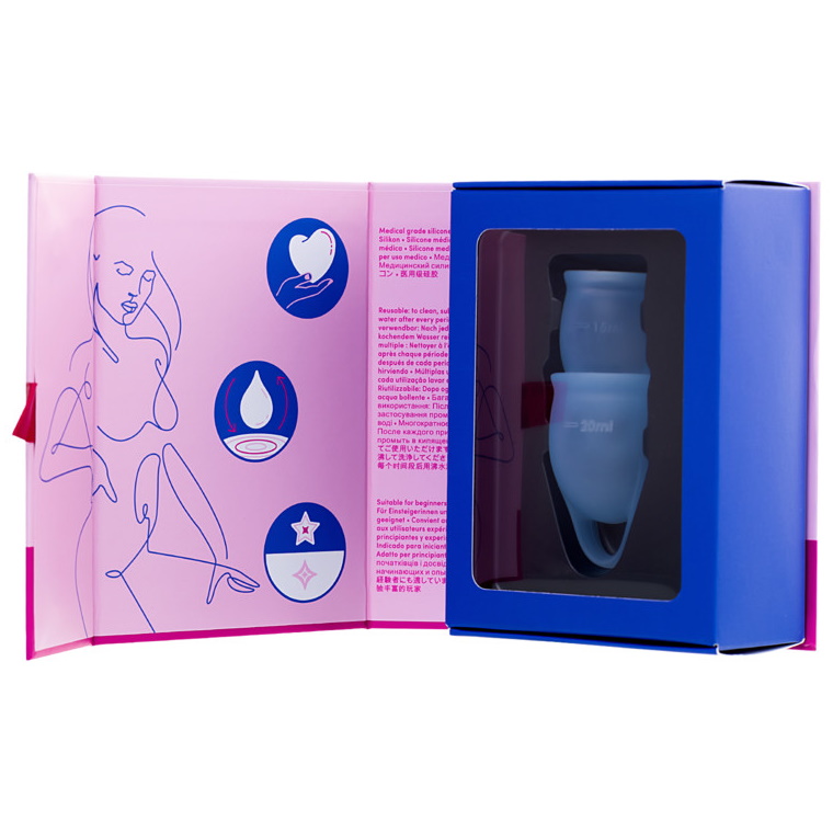 Фото Satisfyer, Германия Набор менструальных чаш Satisfyer Feel Confident, синий