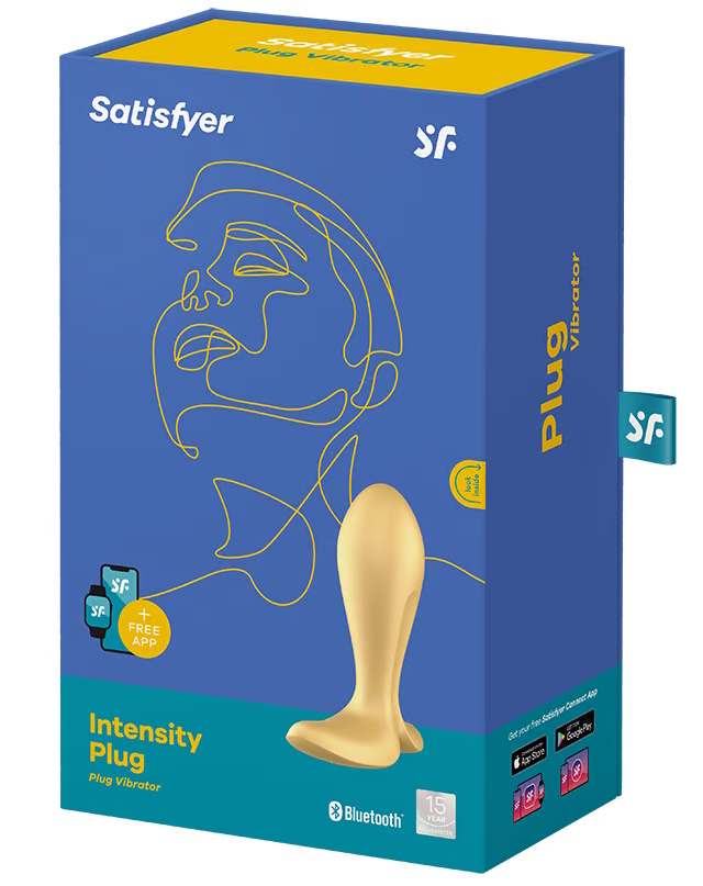 Изображение Satisfyer, Германия Анальная смарт-втулка с вибрацией и стимулятором промежности Satisfyer Intensity Plug Yellow