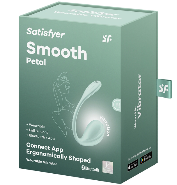 Фото Satisfyer, Германия Мощный смарт-вибростимулятор Satisfyer Smooth Petal мятный