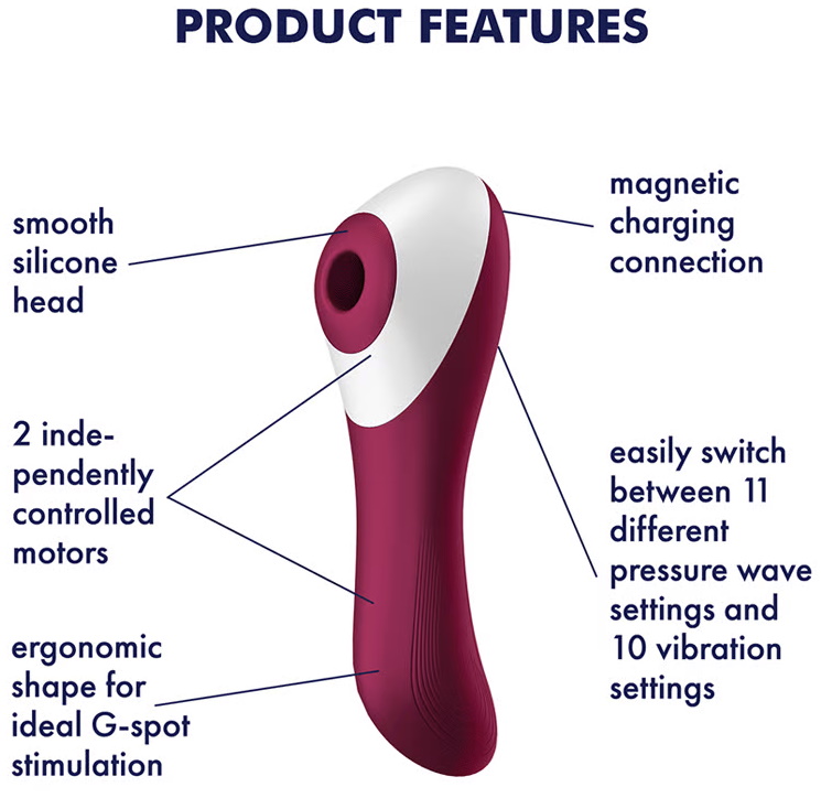 Изображение Satisfyer, Германия Вакуумно-волновой вибратор Satisfyer Dual Crush